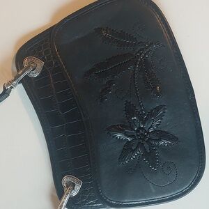 VTG Brighton Elegant Black Women's Bag Baguette Y2K baddie